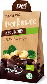 Bezlepkové kešu ořechy v hořké čokoládě BIO 60 g - DOTI